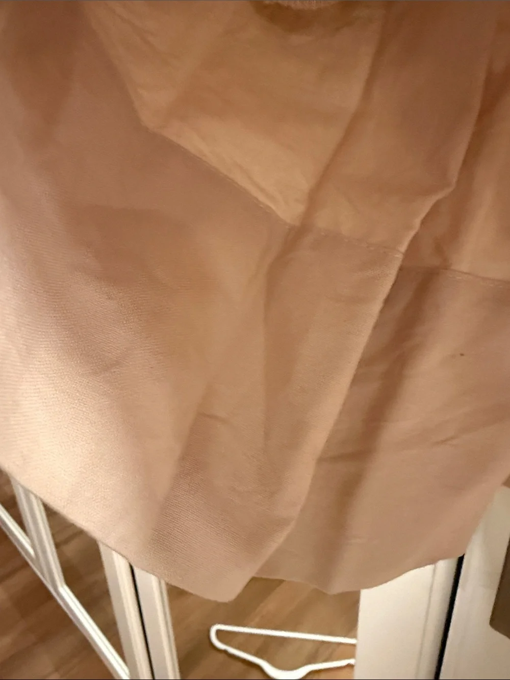 Tuckernuck Luella Tan Beige Pleated Notch-Neck Mini Dress size M - Picture 5 of 8